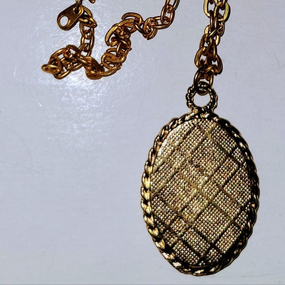 Catholic Prayer Pendant on God Tone Long Chain - Picture 2 of 8